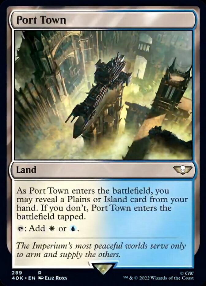 Port Town (Surge Foil) [Universes Beyond: Warhammer 40,000] | Jack's On Queen
