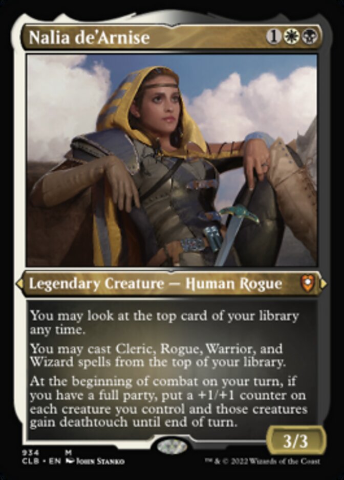 Nalia de'Arnise (Display Commander) (Foil Etched) [Commander Legends: Battle for Baldur's Gate] | Jack's On Queen