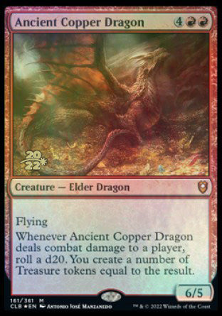 Ancient Copper Dragon [Commander Legends: Battle for Baldur's Gate Prerelease Promos] | Jack's On Queen