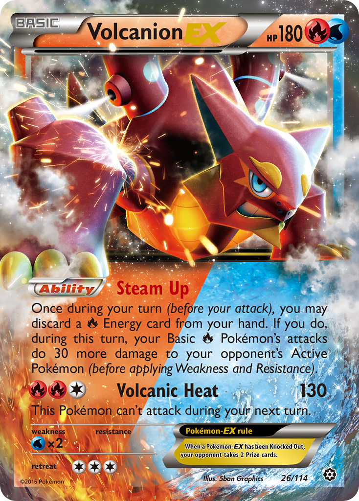 Volcanion EX (26/114) [XY: Steam Siege] | Jack's On Queen