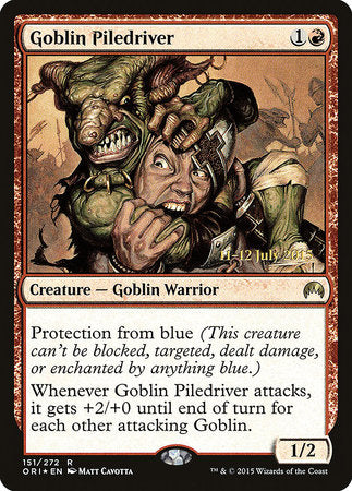 Goblin Piledriver [Magic Origins Promos] | Jack's On Queen