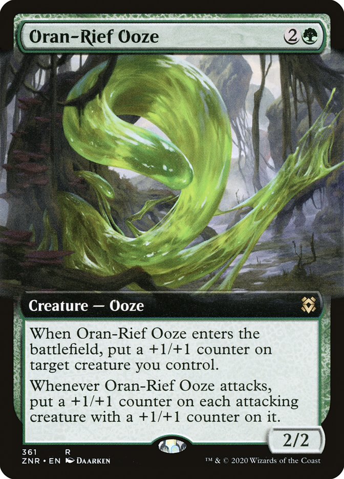 Oran-Rief Ooze (Extended Art) [Zendikar Rising] | Jack's On Queen