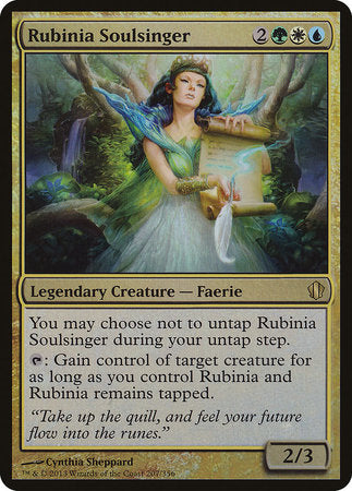 Rubinia Soulsinger (Commander 2013) [Commander 2013 Oversized] | Jack's On Queen