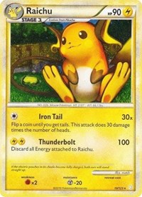 Raichu (10/123) (Cracked Ice Holo) [HeartGold & SoulSilver: Base Set] | Jack's On Queen