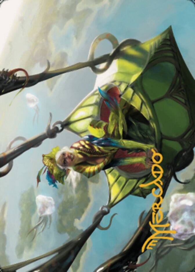 Nael, Avizoa Aeronaut Art Card (Gold-Stamped Signature) [Dominaria United Art Series] | Jack's On Queen