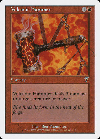 Volcanic Hammer [Seventh Edition] | Jack's On Queen