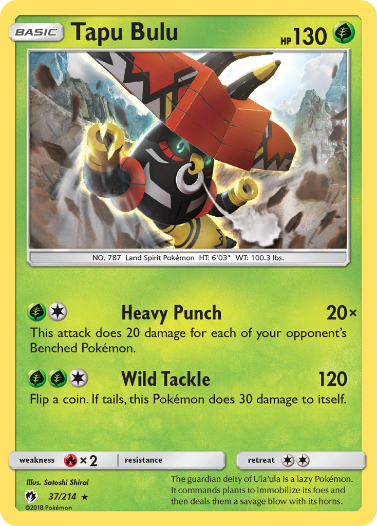 Tapu Bulu (37/214) [Sun & Moon: Lost Thunder] | Jack's On Queen