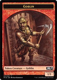 Goblin // Thopter Double-sided Token (Game Night) [Core Set 2019 Tokens] | Jack's On Queen