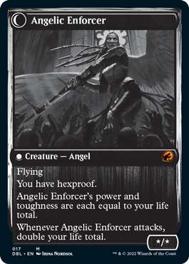 Enduring Angel // Angelic Enforcer [Innistrad: Double Feature] | Jack's On Queen