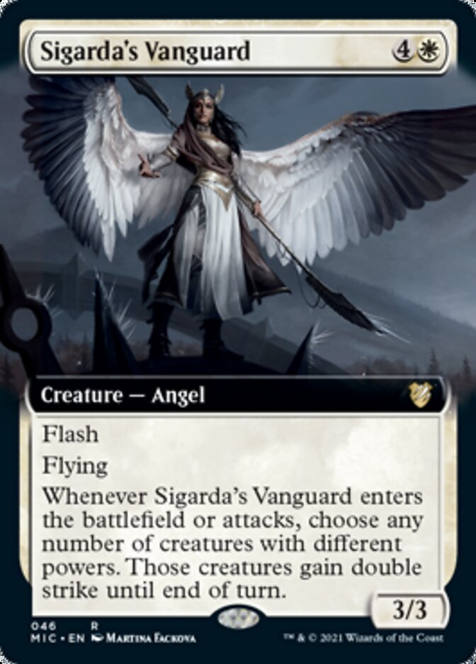 Sigarda's Vanguard (Extended) [Innistrad: Midnight Hunt Commander] | Jack's On Queen