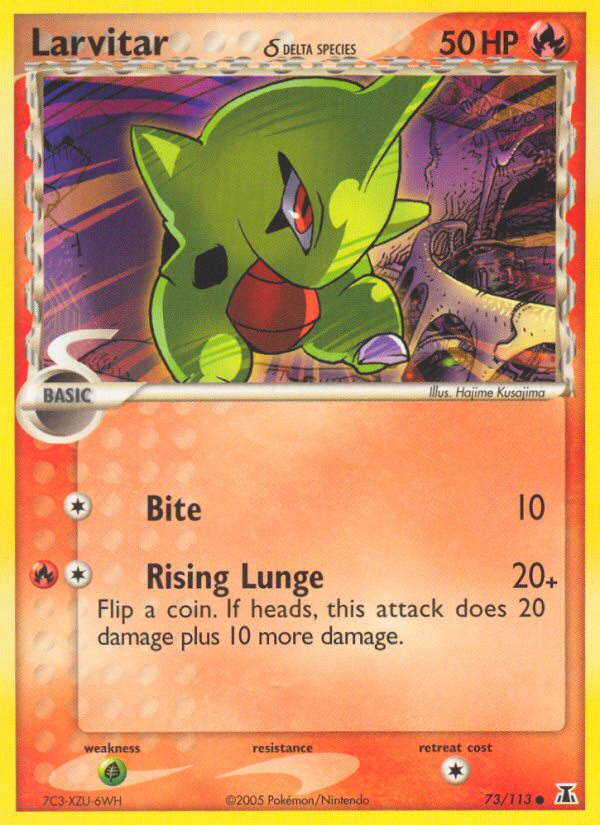 Larvitar (73/113) (Delta Species) [EX: Delta Species] | Jack's On Queen