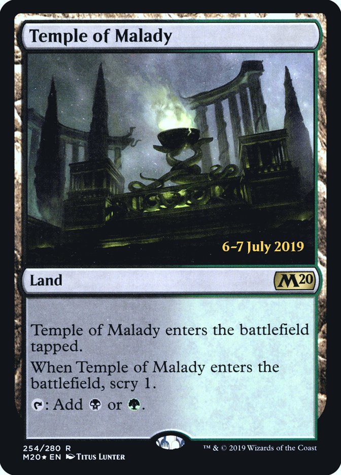 Temple of Malady  [Core Set 2020 Prerelease Promos] | Jack's On Queen