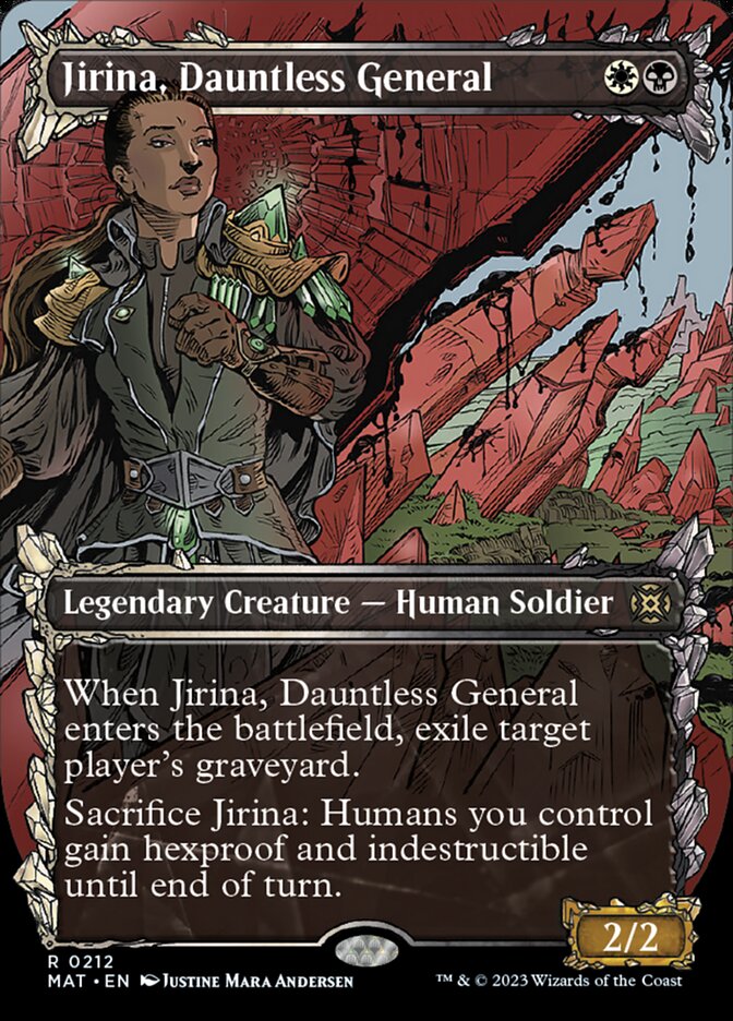 Jirina, Dauntless General (Showcase Halo Foil) [March of the Machine: The Aftermath] | Jack's On Queen