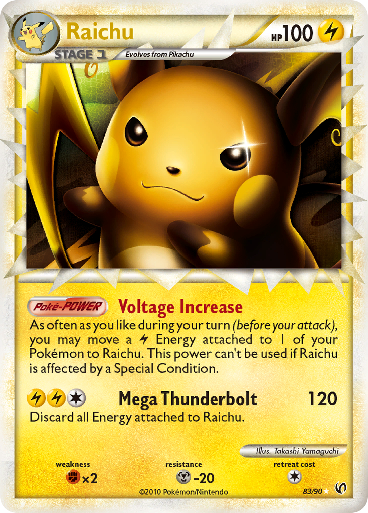 Raichu (83/90) [HeartGold & SoulSilver: Undaunted] | Jack's On Queen