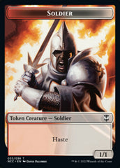 Soldier (33) // Devil Double-sided Token [Streets of New Capenna Commander Tokens] | Jack's On Queen