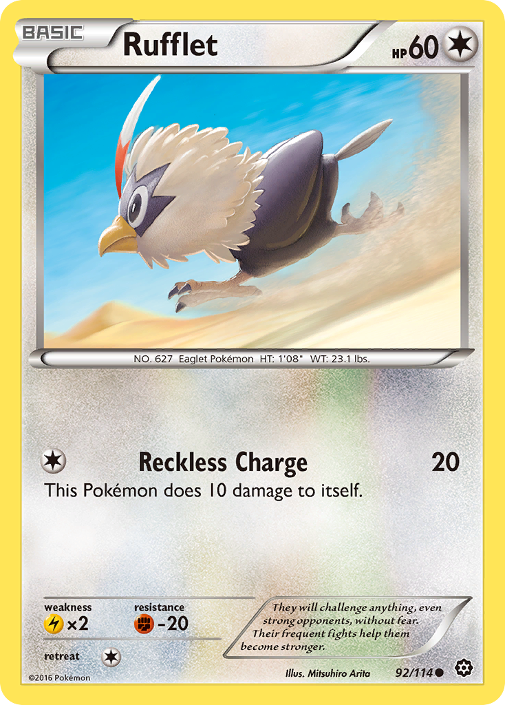 Rufflet (92/114) [XY: Steam Siege] | Jack's On Queen