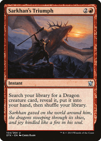 Sarkhan's Triumph [Dragons of Tarkir] | Jack's On Queen