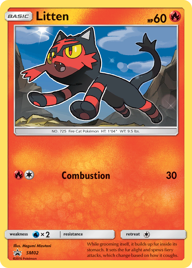 Litten (SM02) [Sun & Moon: Black Star Promos] | Jack's On Queen