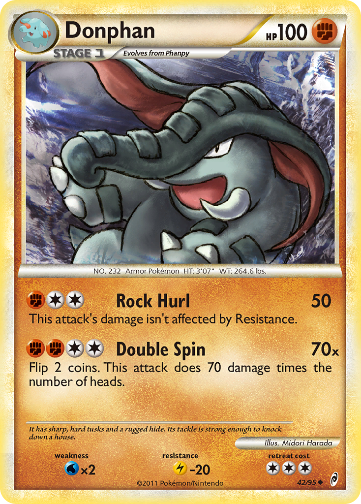 Donphan (42/95) [HeartGold & SoulSilver: Call of Legends] | Jack's On Queen