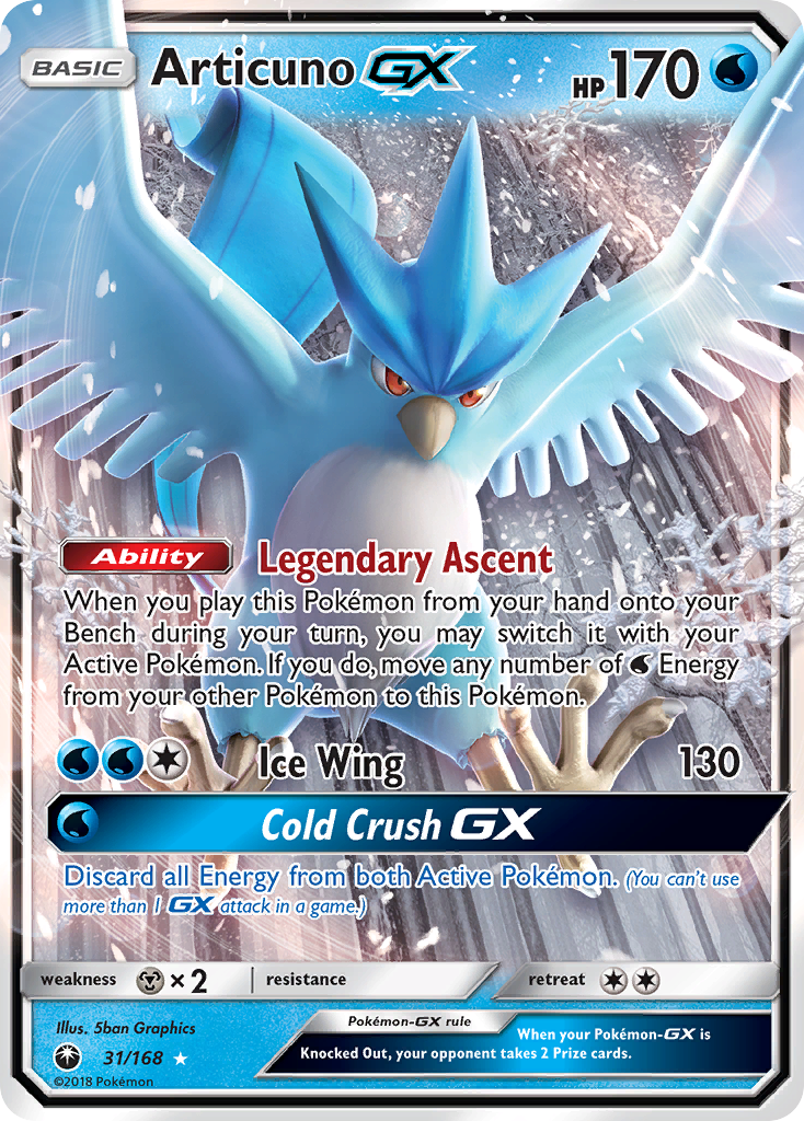 Articuno GX (31/168) [Sun & Moon: Celestial Storm] | Jack's On Queen