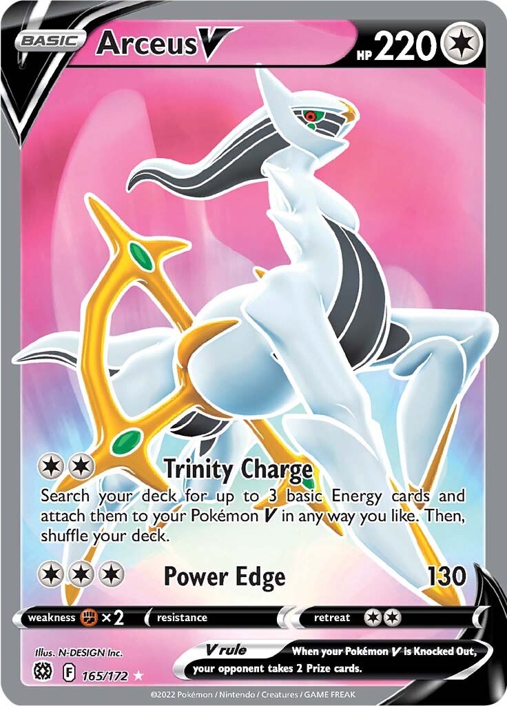 Arceus V (165/172) [Sword & Shield: Brilliant Stars] | Jack's On Queen