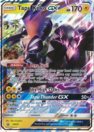 Tapu Koko GX (SM50) (Jumbo Card) [Sun & Moon: Black Star Promos] | Jack's On Queen