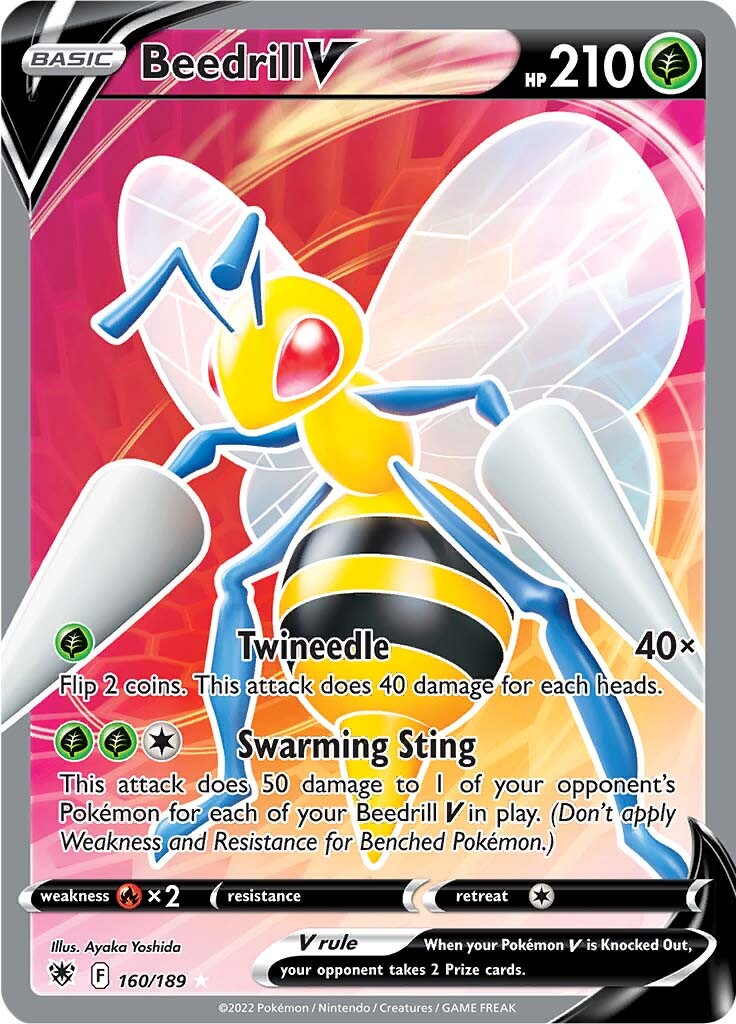 Beedrill V (160/189) [Sword & Shield: Astral Radiance] | Jack's On Queen