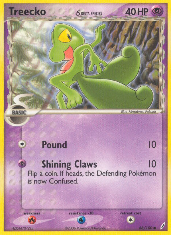 Treecko (68/100) (Delta Species) [EX: Crystal Guardians] | Jack's On Queen