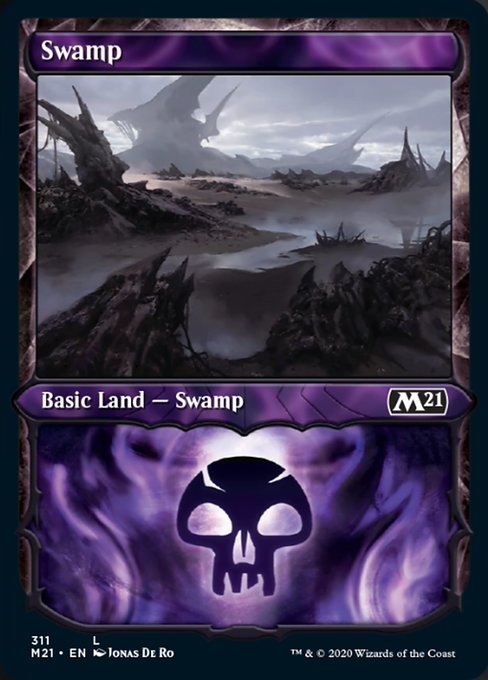 Swamp (Showcase) [Core Set 2021] | Jack's On Queen