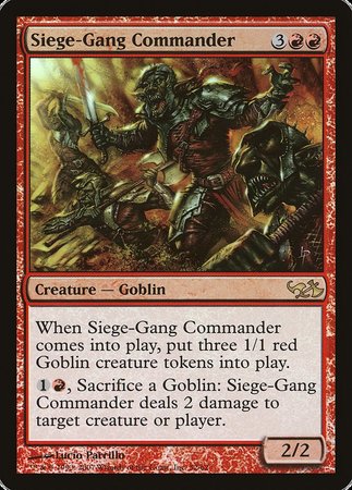 Siege-Gang Commander [Duel Decks: Elves vs. Goblins] | Jack's On Queen