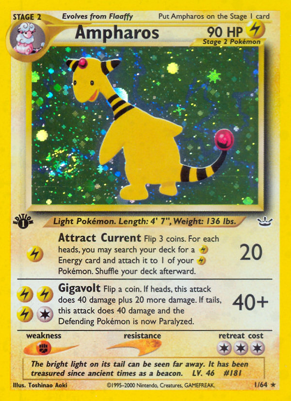 Ampharos (1/64) [Neo Revelation 1st Edition] | Jack's On Queen