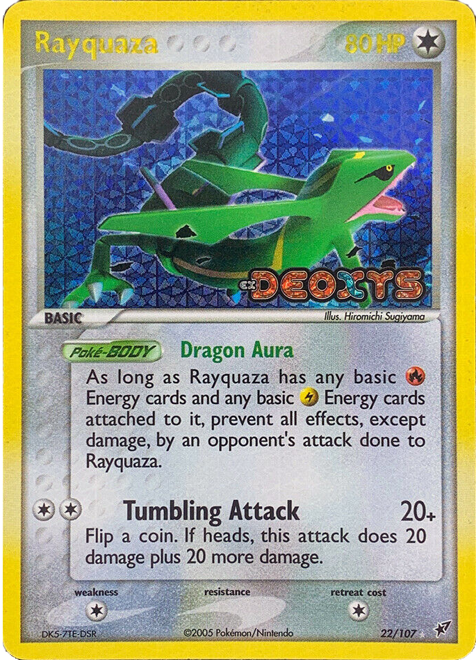 Rayquaza (22/107) (Stamped) [EX: Deoxys] | Jack's On Queen