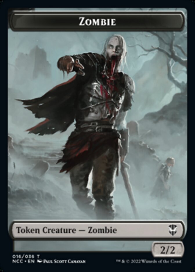 Zombie // Goat Double-sided Token [Streets of New Capenna Commander Tokens] | Jack's On Queen