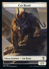 Soldier (09) // Cat Beast Double-sided Token [Streets of New Capenna Commander Tokens] | Jack's On Queen