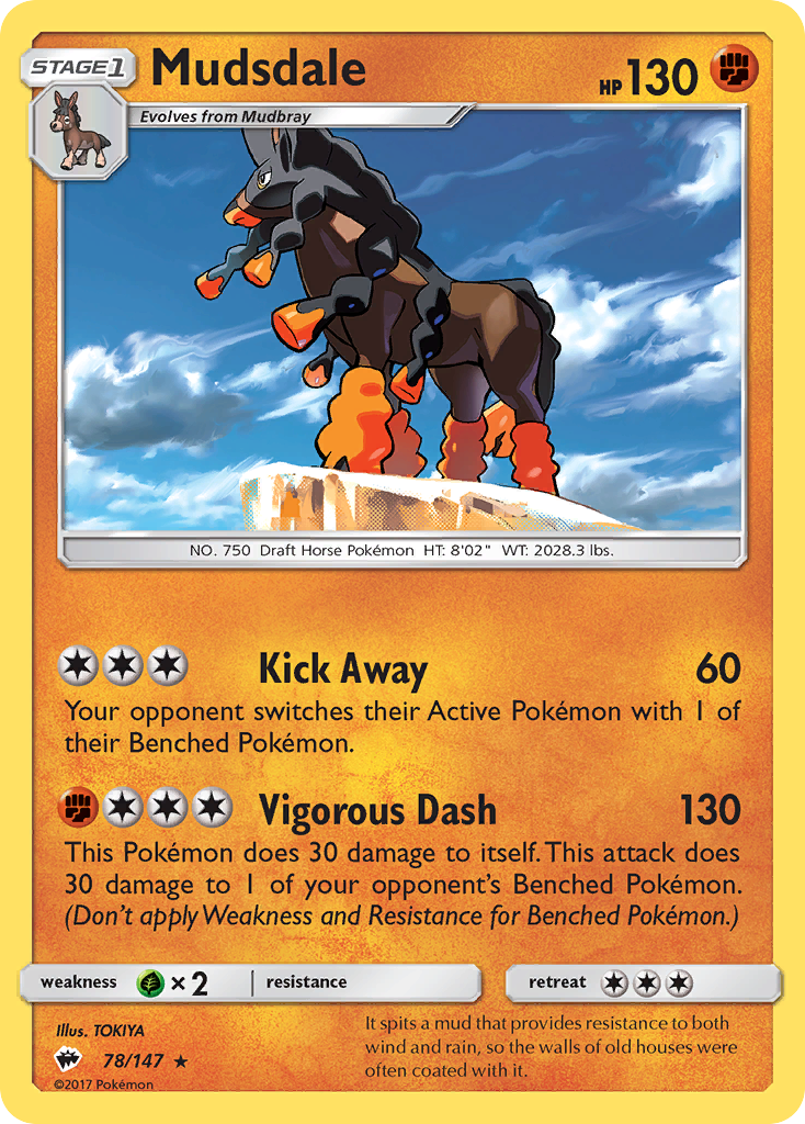 Mudsdale (78/147) [Sun & Moon: Burning Shadows] | Jack's On Queen