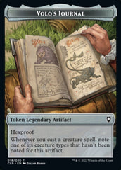 Treasure // Volo's Journal Double-sided Token [Commander Legends: Battle for Baldur's Gate Tokens] | Jack's On Queen