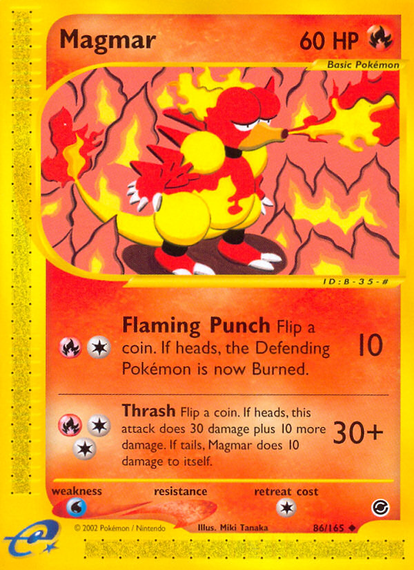 Magmar (86/165) [Expedition: Base Set] | Jack's On Queen