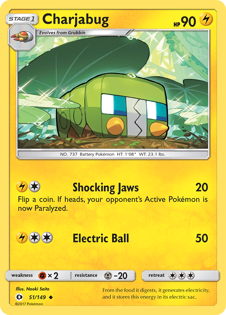 Charjabug (51/149) [Sun & Moon: Base Set] | Jack's On Queen