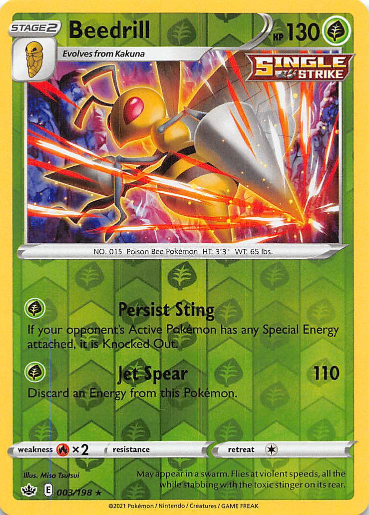 Beedrill (003/198) [Sword & Shield: Chilling Reign] | Jack's On Queen