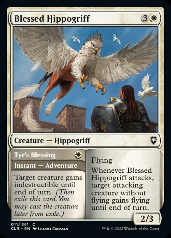 Blessed Hippogriff // Tyr's Blessing [Commander Legends: Battle for Baldur's Gate] | Jack's On Queen