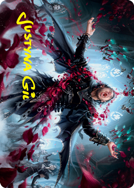 Bloodsoaked Reveler Art Card (Gold-Stamped Signature) [Innistrad: Crimson Vow Art Series] | Jack's On Queen