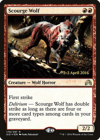 Scourge Wolf [Shadows over Innistrad Promos] | Jack's On Queen
