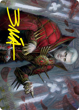 Edgar, Charmed Groom 1 Art Card (Gold-Stamped Signature) [Innistrad: Crimson Vow Art Series] | Jack's On Queen