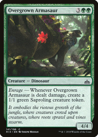 Overgrown Armasaur [Rivals of Ixalan] | Jack's On Queen