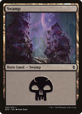 Swamp (263) [Battle for Zendikar] | Jack's On Queen