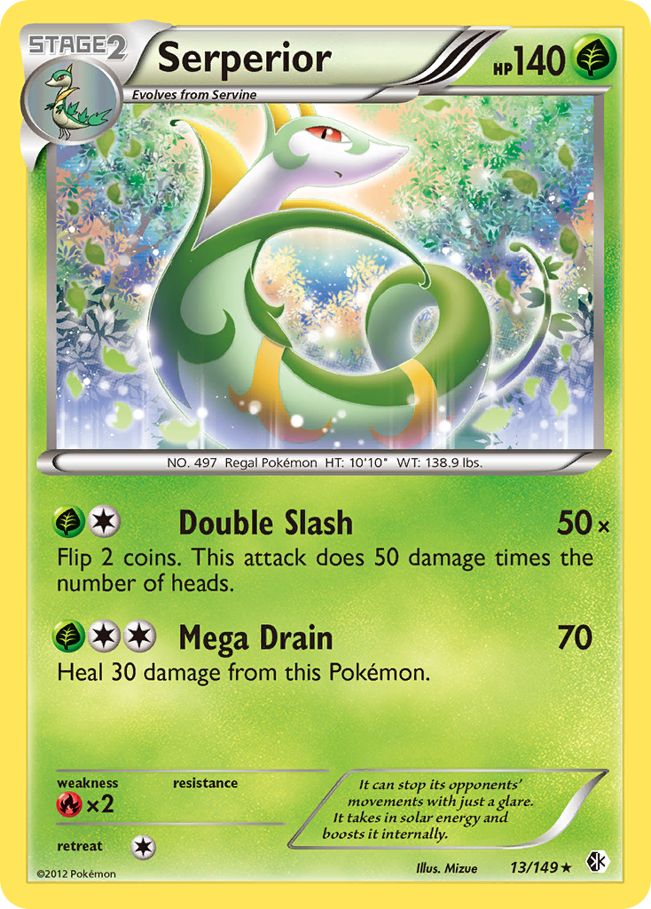 Serperior (13/149) [Black & White: Boundaries Crossed] | Jack's On Queen