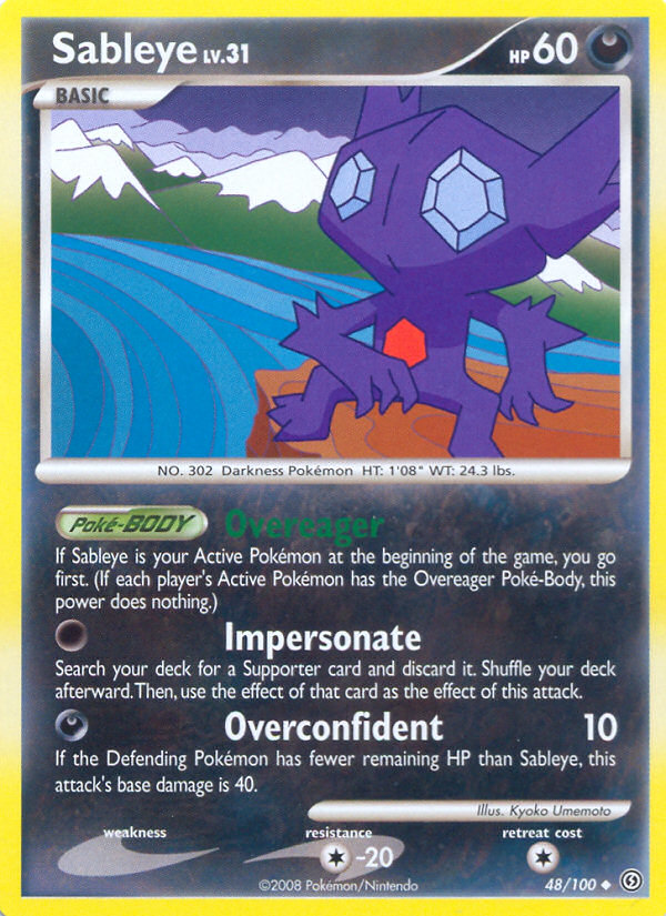 Sableye (48/100) [Diamond & Pearl: Stormfront] | Jack's On Queen