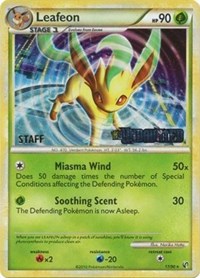 Leafeon (17/90) (Prerelease Promo) [Staff] [Nintendo: Black Star Promos] | Jack's On Queen