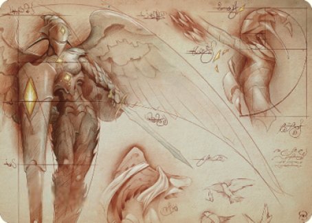 Platinum Angel Art Card [The Brothers' War Art Series] | Jack's On Queen