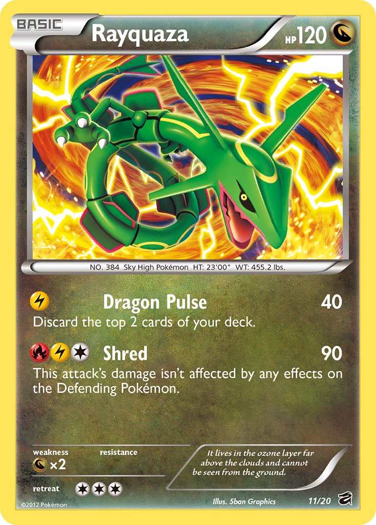 Rayquaza (11/20) (Blister Exclusive) [Black & White: Dragon Vault] | Jack's On Queen